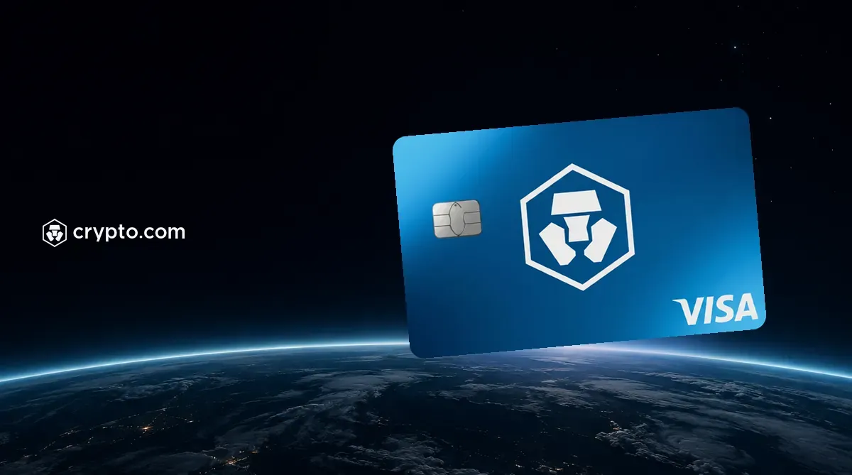 Crypto.com CRO 藍色 Visa 卡面