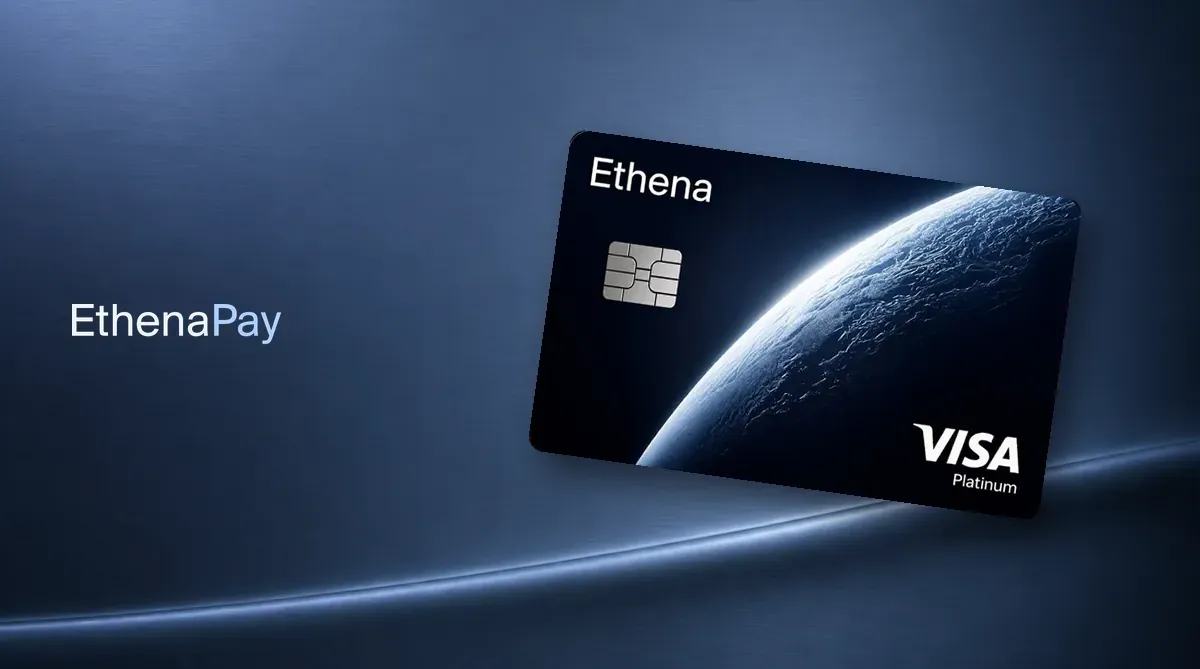 Ethena Pay Visaカードのデザインとロゴ