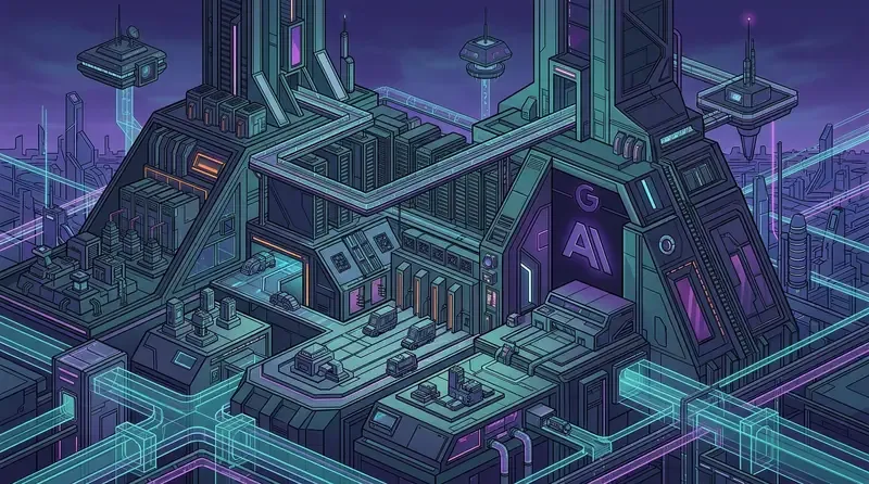 AI 算力基礎設施競速示意