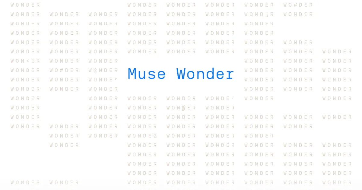 Muse Wonder 官方主视觉（图片来源：Meta）