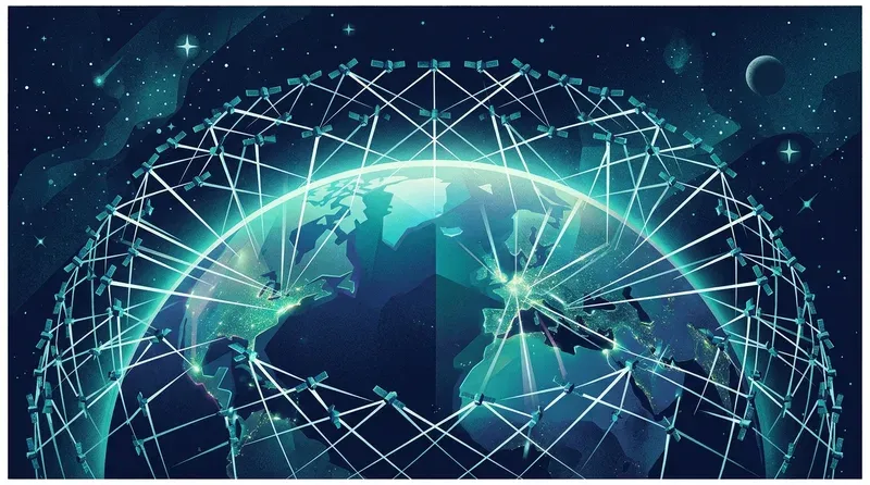 Figure 2. Starlink satellite constellation covers the globe