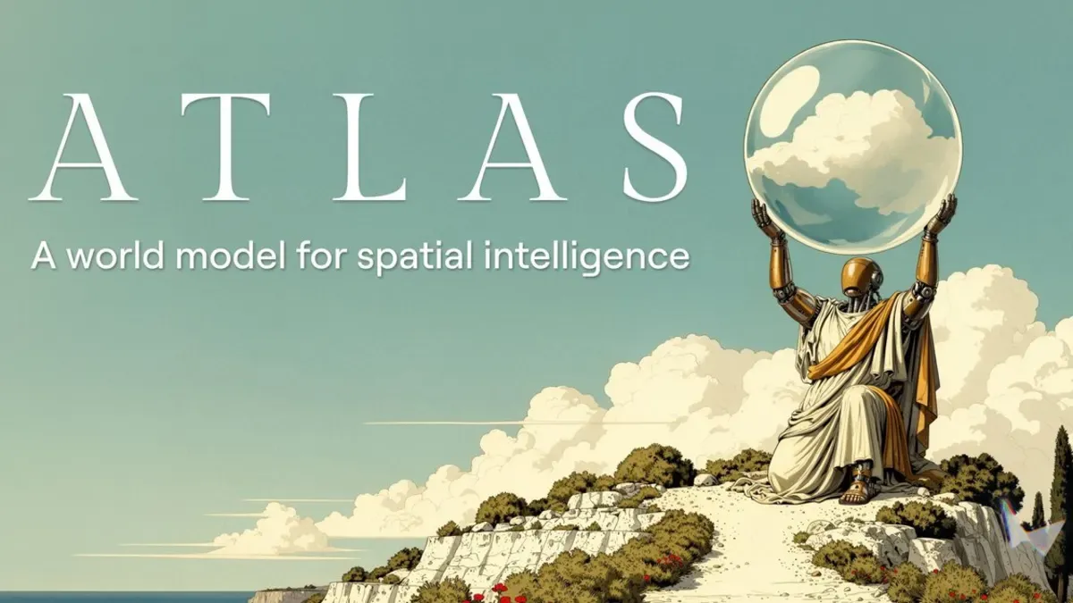 Atlas: A world model for spatial intelligence official cover image
