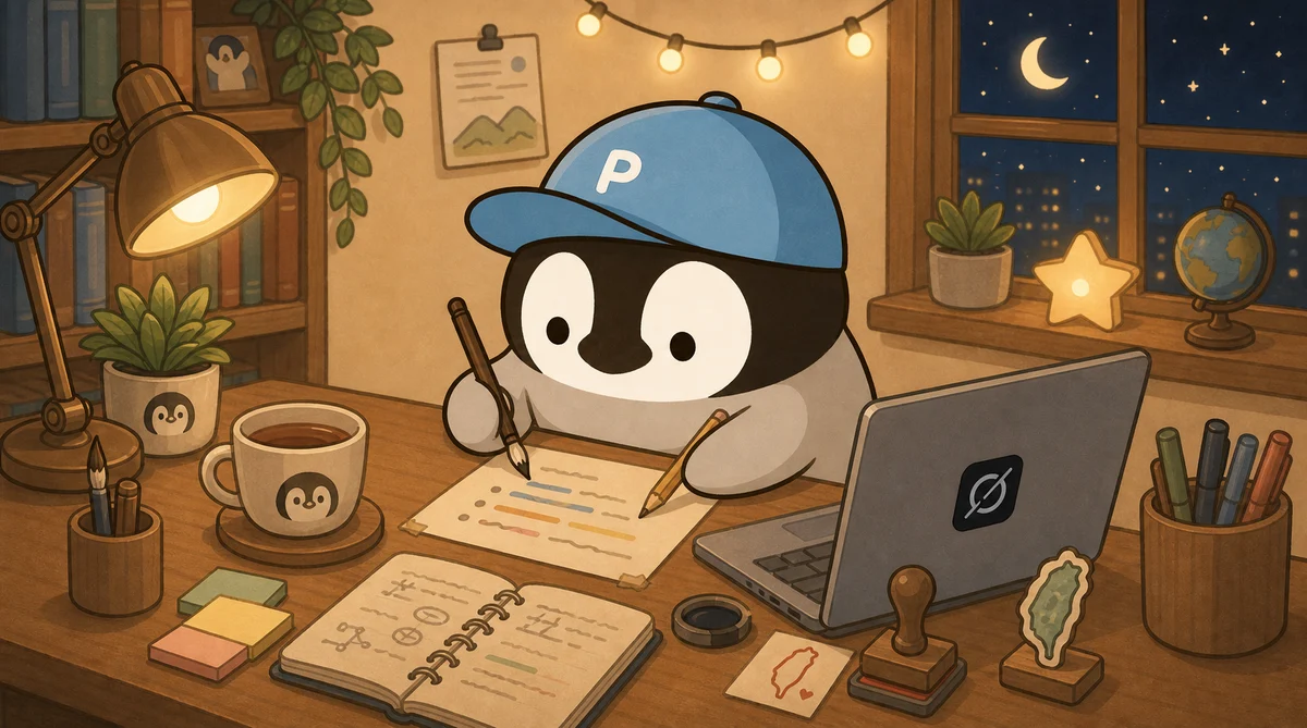 Penchanが台湾繁体字中国語promptの小さなメモを丁寧に整理する